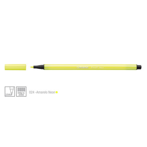 Caneta Pen 68 Cor 024 Amarelo Neon - Stabilo