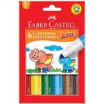 Canetinha Jumbo Faber-castell - 6 Cores