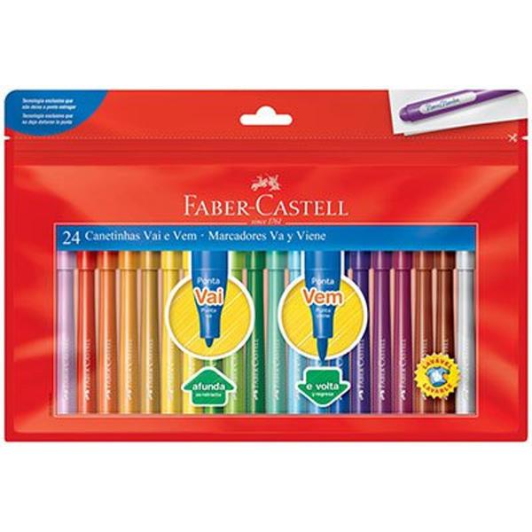 Canetinha Vai e Vem 24 Cores Faber-castell - Faber Castell