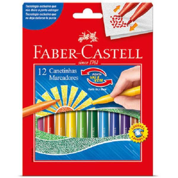 Canetinhas Vai e Vem 12 Cores Faber Castell - Faber-castell