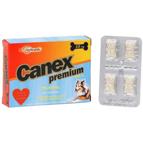 Canex Premium 4 Comprimidos Vetbrands - 900 Mg