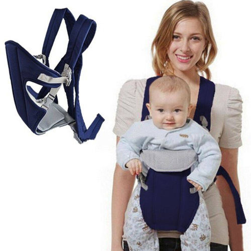Tudo sobre 'Canguru Carregador Bebê Mamãe Oficial Bolsa Baby Carrier Até 12kg - Azul'