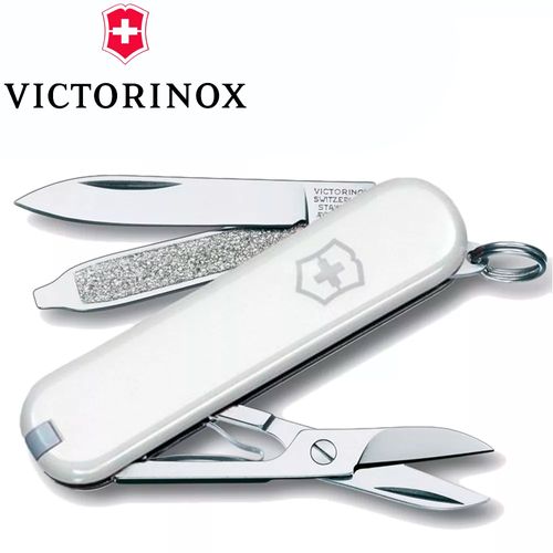 Canivete Inox Multifunção Classic SD Branco 7 Funções - Victorinox