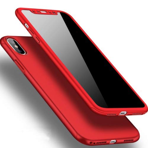 Capa 360 IPhone X Ultra Fina - Vermelha