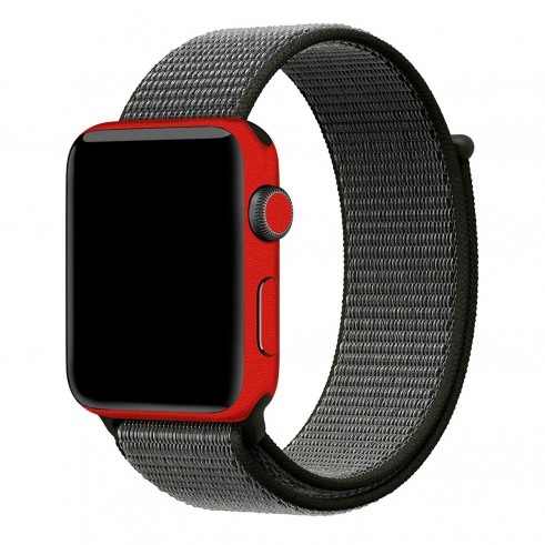 Capa Adesivo Jateado Fosco Vermelho Apple Watch 42mm Series3 - Skin Premium