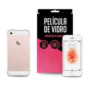 Capa Anti-Impacto Transparente para Iphone se + Película de Vidro - Underbody