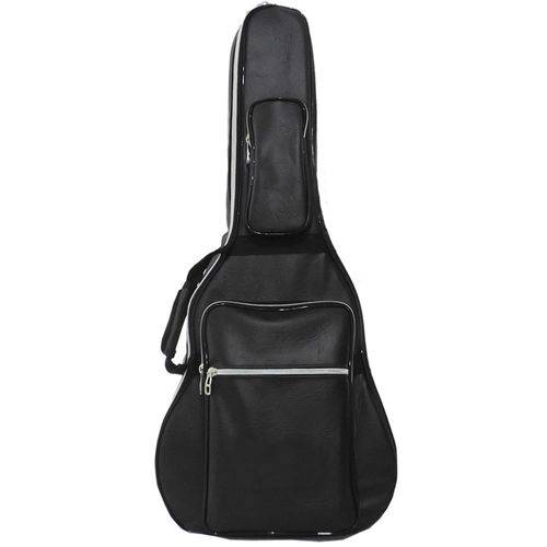 Tudo sobre 'Capa Bag Acolchoada para Violão Folk 12 Cordas Couro Premium'