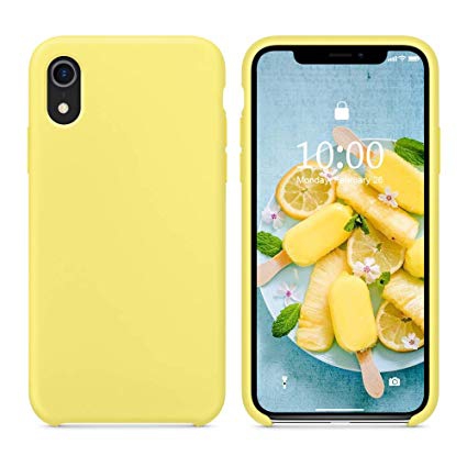 Capa Capinha Case Silicone e Aveludada Encaixe Perfeito para Iphone Xr Amarelo