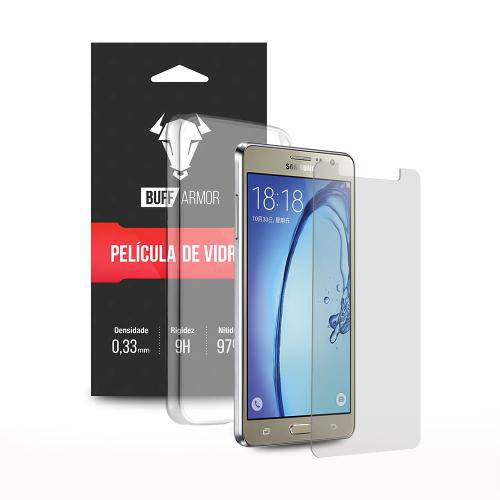 Capa Capinha Transparente + Película de Vidro Buff para Samsung Galaxy On 7