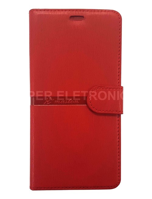 Capa Carteira Flip Cover Xiaomi Redmi 6A (Vermelho)