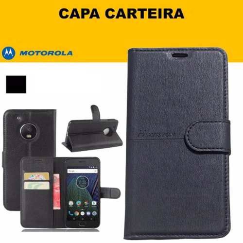 Capa Carteira Flip Porta Cartão Motorola Moto G5 Xt1672 5.0 Pol