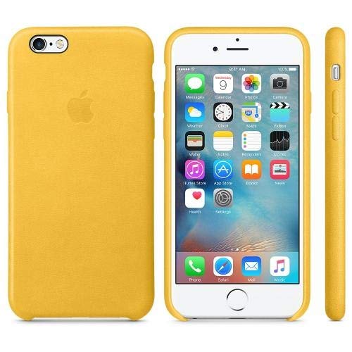 Capa Case Capinha Silicone Aveludado Iphone 6s Plus Amarelo