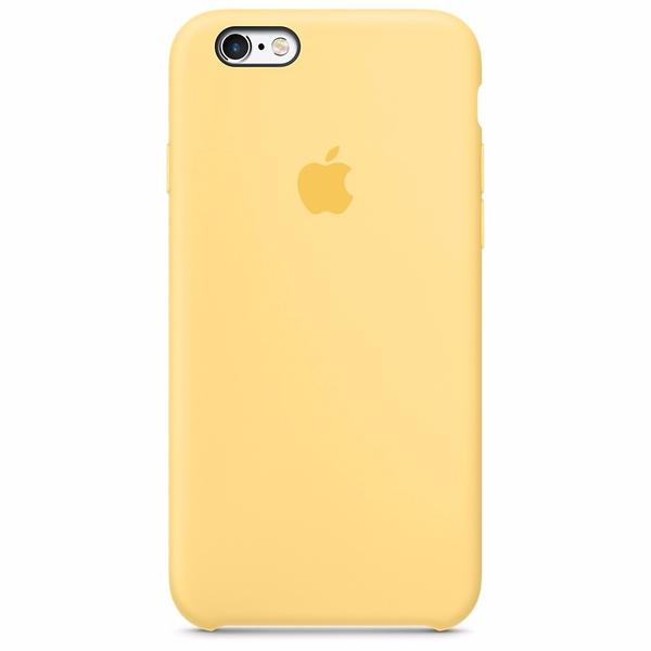 Capa Case Capinha Silicone Aveludado Iphone 6 Plus Amarelo