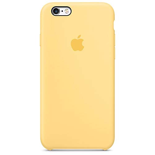 Capa Case Capinha Silicone Aveludado Iphone 6s Amarelo