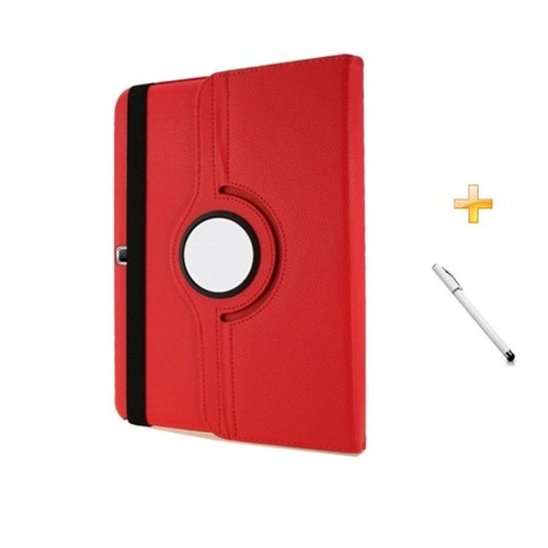 Capa Case Galaxy Tab 4 - 7´ T230 Giratória 360º / Caneta Touch (Vermelho)