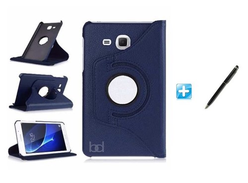 Capa Case Galaxy Tab a 7.0 T280/T285 Giratória 360 / Caneta Touch (Azul)