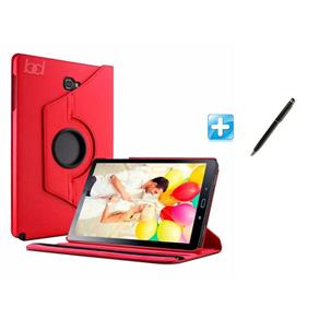 Capa Case Galaxy Tab a 7.0 T280/T285 Giratória 360 / Caneta Touch (Vermelho)