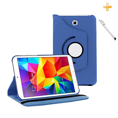 Capa Case Galaxy Tab a - 8.0´ P350/P355 Giratória 360/Caneta Touch (Azul Escuro)