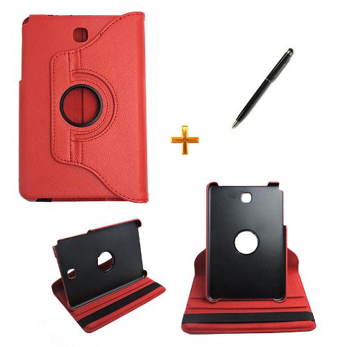 Capa Case Galaxy Tab a - 9.7´ P550 / P555 Giratória 360 / Caneta Touch (Vermelho)