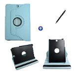 Capa Case Galaxy Tab A - 9.7´ P550 / P555 Giratória 360 / Caneta Touch (Azul Claro)