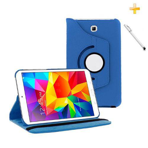 Capa Case Galaxy Tab a - 9.7´ P550 / P555 Giratória 360 / Caneta Touch (Azul)