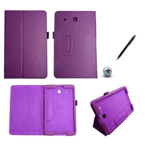 Capa Case Galaxy Tab e - 9.6´ T560/561 Carteira / Caneta Touch (Roxo)