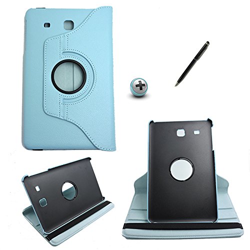 Capa Case Galaxy Tab e - 9.6´ T560/561 Giratória 360/Caneta Touch (Azul Claro)