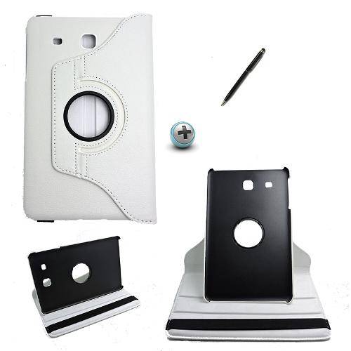 Capa Case Galaxy Tab e - 9.6´ T560/561 Giratória 360 / Caneta Touch (Branco)