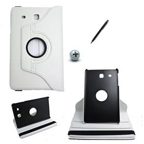 Capa Case Galaxy Tab e - 9.6´ T560/561 Giratória 360 / Caneta Touch (Branco)