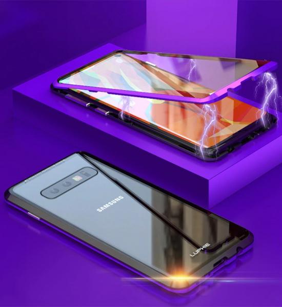 Tudo sobre 'Capa Case Magnética Blindada Samsung Galaxy S9 - Roxo - Luphie'