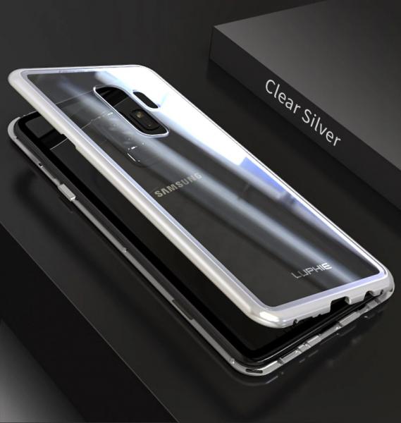 Capa Case Magnético Anti Impacto Samsung Galaxy S9 - Prata - Luphie
