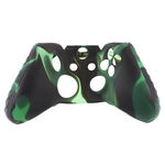 Capa Case Protetora de Silicone Gel para Controle Xbox One Camuflada Verde e Preto Feir Fr-314-1m
