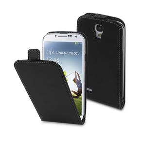 Capa/Case Slim + Película Protetora Muvit para Samsung Galaxy S4 - Preta