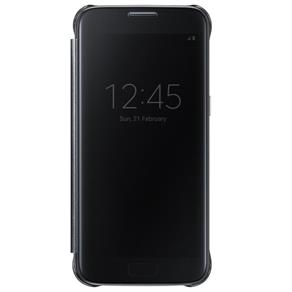 Capa Clear View Preta Samsung Galaxy S7 / S7 Flat Sm-g930