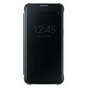 Capa Clear View Samsung Galaxy S7 Preta (sem Curva)