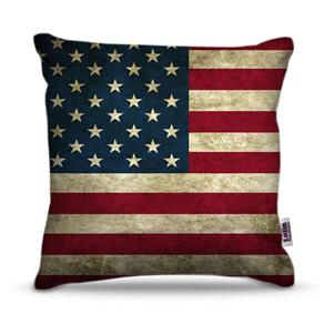 Capa de Almofada - Bandeiras - Usa Envelhecida - Referência: BAN019