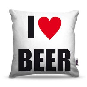 Capa de Almofada - Bebidas - I Love Beer - Referência: BEB040