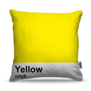 Capa de Almofada - Divertidas - Yellow Amarelo - Referência: DIV022