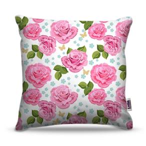 Capa de Almofada - Flor - Floral Rosa - Referência: FLO039