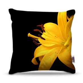 Capa de Almofada - Flor - Lirio Amarelo - Referência: FLO001