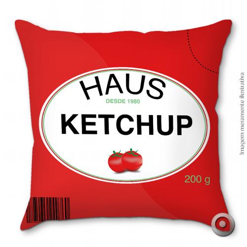 Capa de Almofada Haus For Fun Ketchup 40x40
