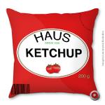 Capa de Almofada Haus For Fun Ketchup 40x40