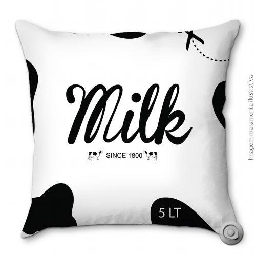 Capa de Almofada Haus For Fun Milk 40x40