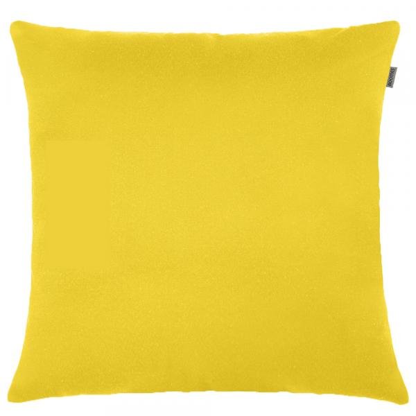Capa de Almofada - Jacquard Liso - Amarelo - Adomes