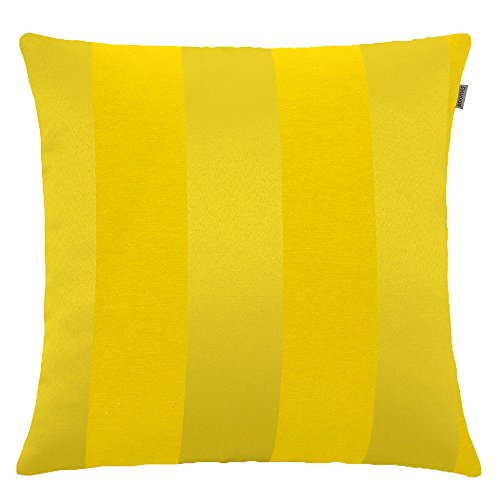 Capa de Almofada - Jacquard Listras - Amarelo - Adomes