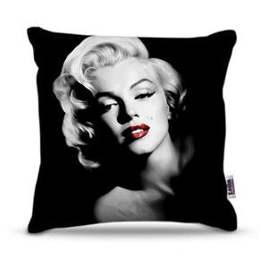 Capa de Almofada - Retro - Marilyn Monroe Fundo Preto - Referência: RET053