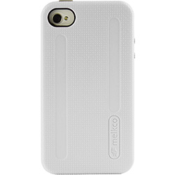 Capa de Celular para IPhone 4 e 4S Dupla Camada Branca/Preta - IKase