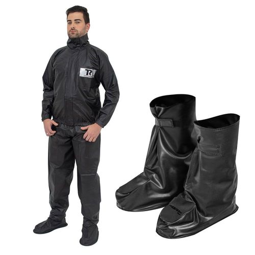 Capa de Chuva Moto Tucho Racing Carbono C/ Polaina Masculino