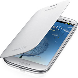 Capa de Couro com Flip para Samsung Galaxy SIII - FLIP COVER - Branca - Samsung