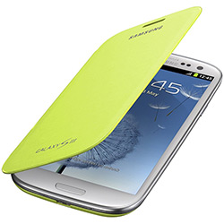 Capa de Couro com Flip para Samsung Galaxy SIII - FLIP COVER - Verde - Samsung